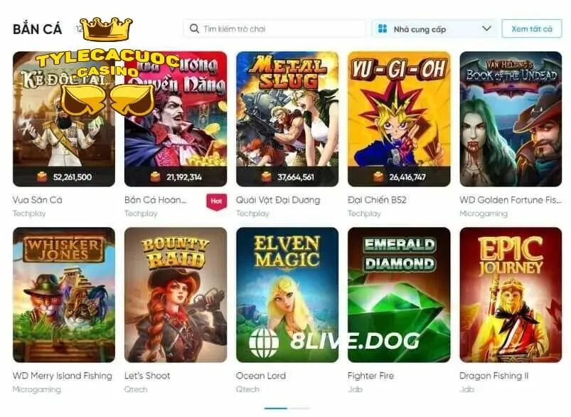 Trải nghiệm kho game khủng tại 8live cực đỉnh