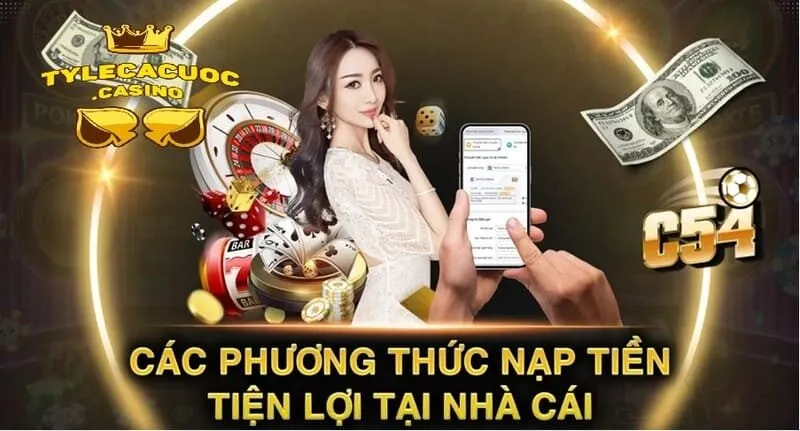 Nạp tiền Tỷ Lệ Cá Cược qua kênh thanh toán Ngân hàng